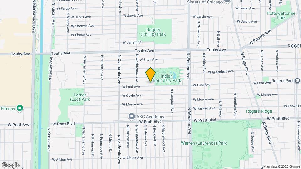 2614 W Lunt Ave Map and Location Details