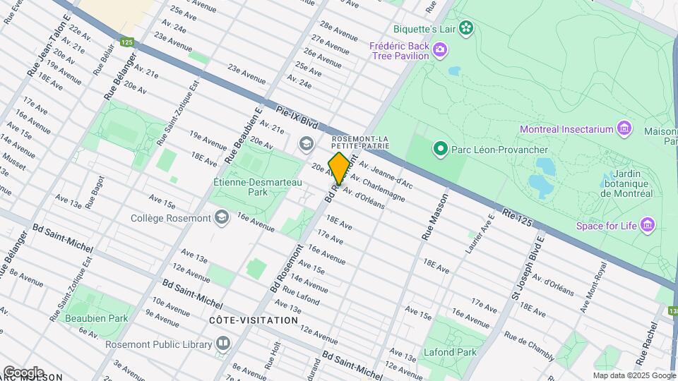 3900-3910 Rosemont Boul Map and Location Details