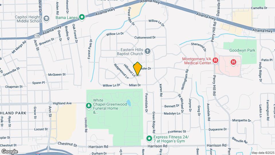 3301 Hillcrest Ln Map and Location Details