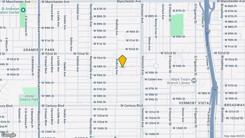 1126 W 94th St Map and Location Details