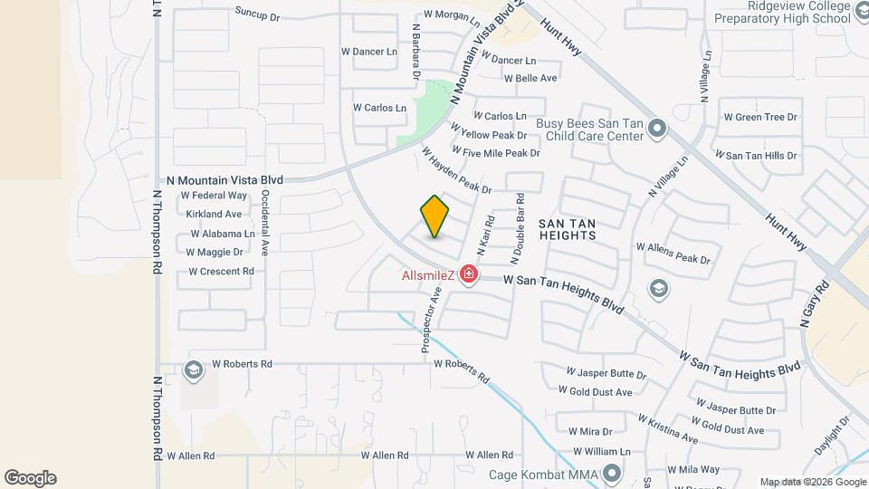 3496 W Mineral Butte Dr Map and Location Details