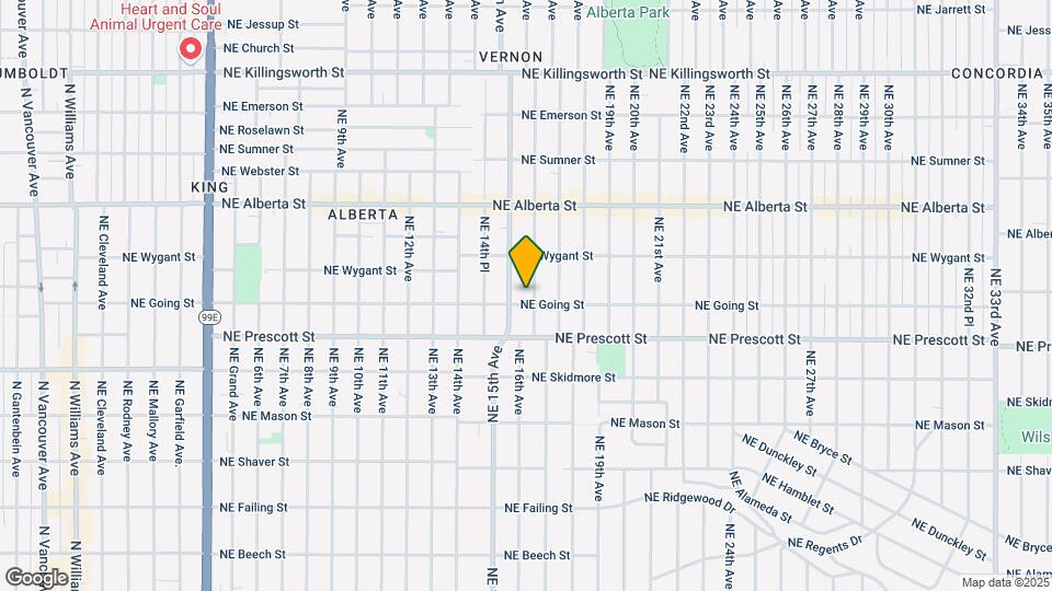 4607 NE 16th Ave Map and Location Details