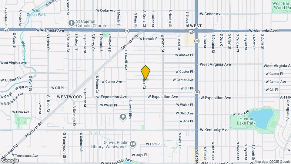 610-620 S Knox Ct Map and Location Details