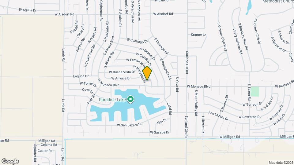 10190 W Mazatlan Dr Map and Location Details