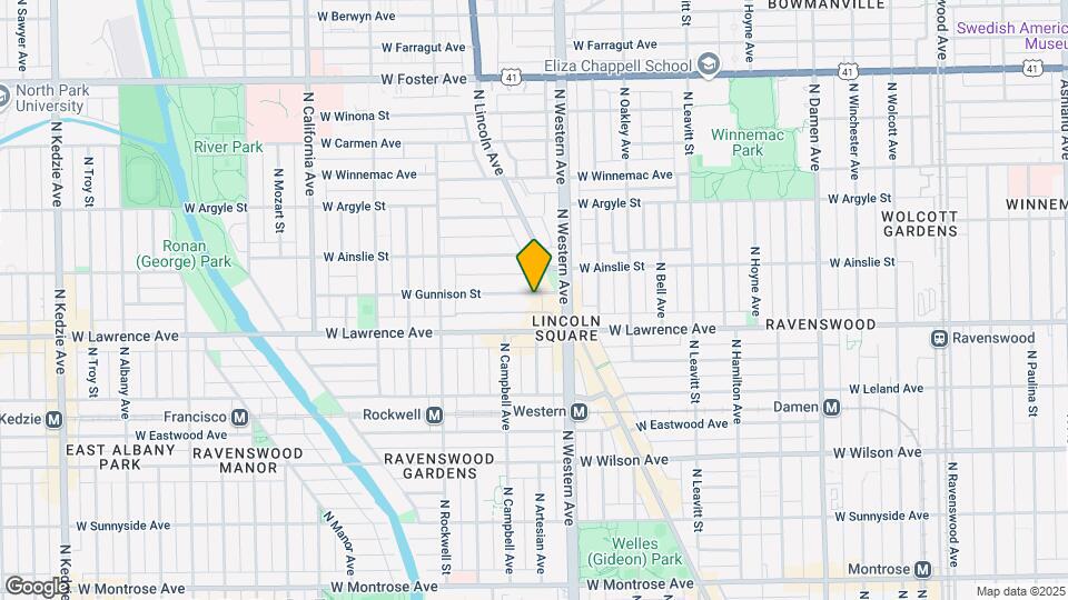 2425 W Gunnison St, Unit 3 Map and Location Details