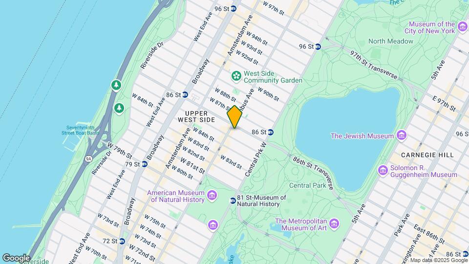 76 West 86th Street Map and Location Details