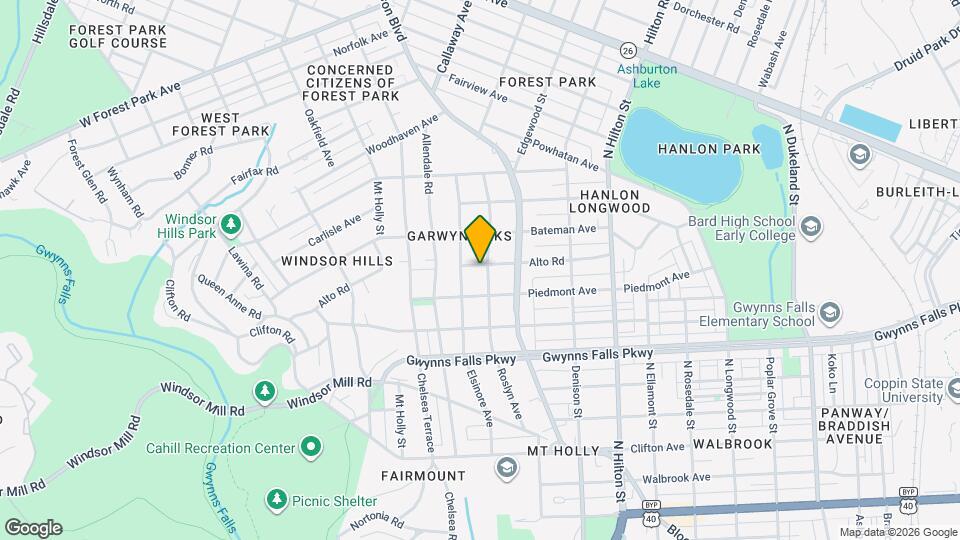 2510 Roslyn Ave Map and Location Details