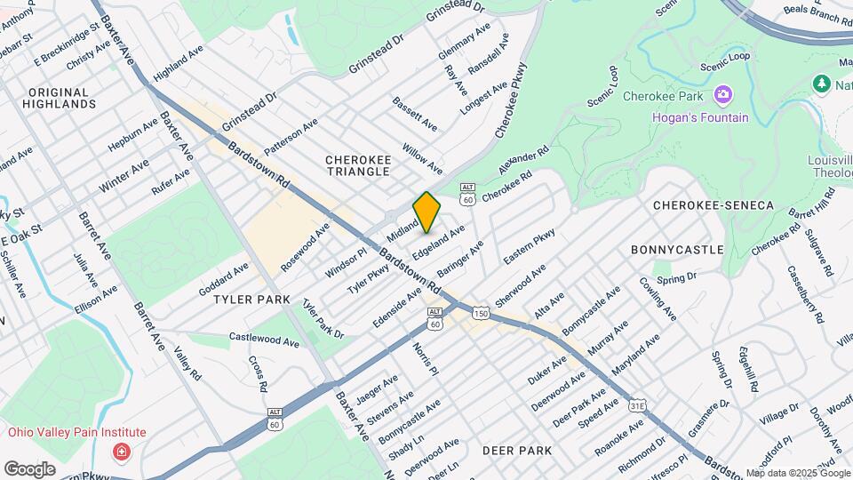 2109 Edgeland Ave Map and Location Details