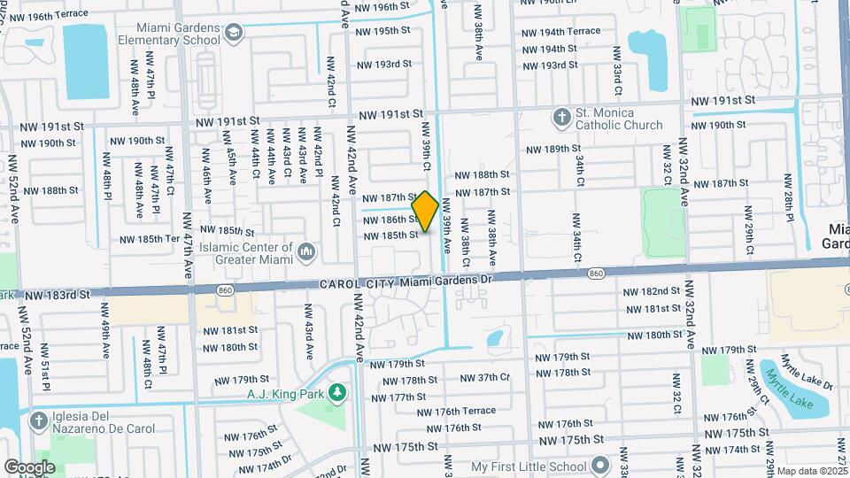 3920 NW 185th St Mapa y Detalles de la Ubicación