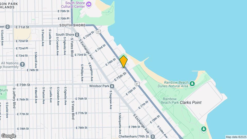 7456 S Shore Dr Map and Location Details