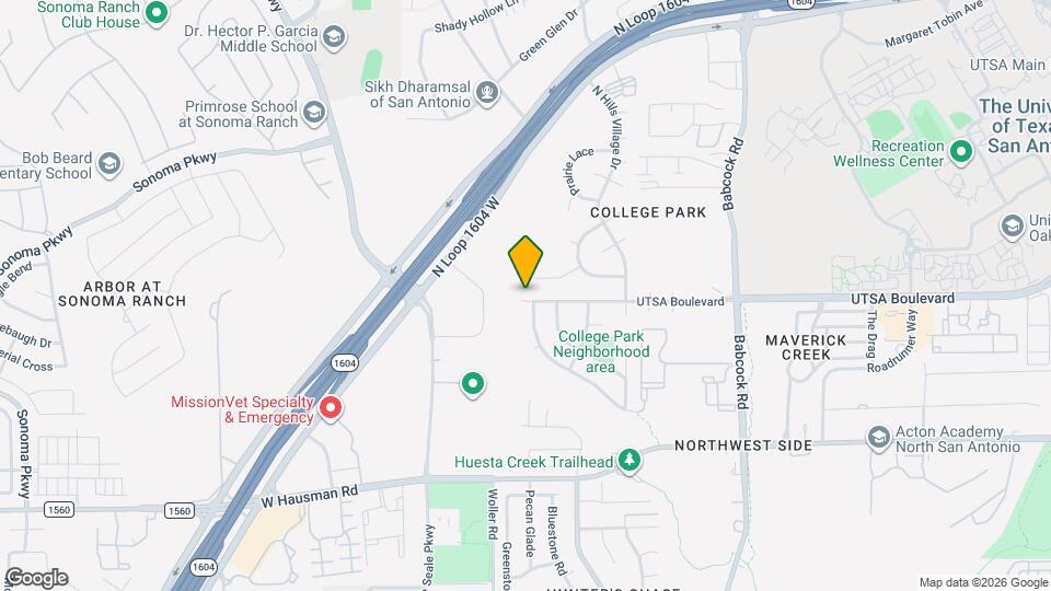 7623 UTSA Boulevard Map and Location Details