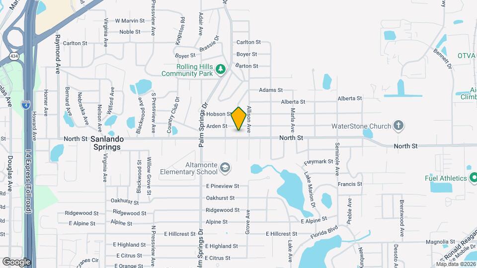 1540 North St Map and Location Details