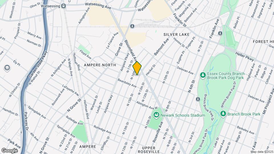 253 N 15th St Map and Location Details