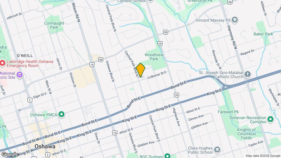 131 Central Park Blvd N Map and Location Details