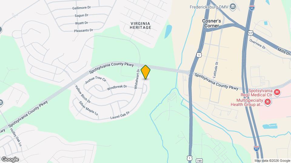 9607 Laurel Oak Dr Map and Location Details