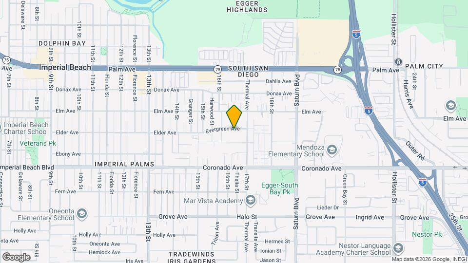 1641 Evergreen Ave Mapa y Detalles de la Ubicación