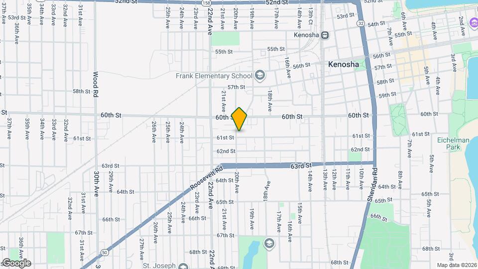 1922 61st St Map and Location Details