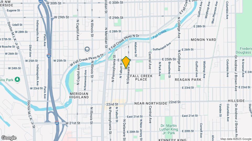 2414 N Delaware St Map and Location Details