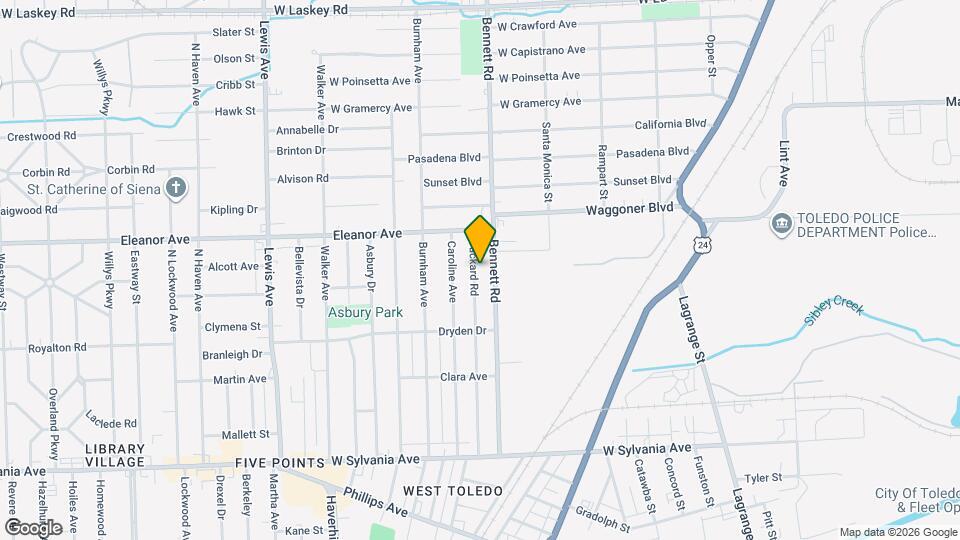 4412 Packard Rd Map and Location Details