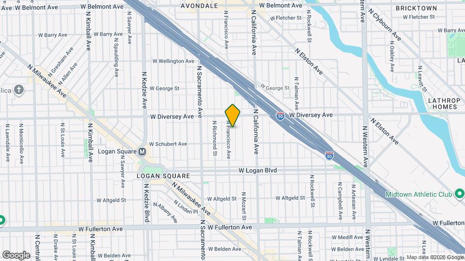2725 N Francisco Ave Map and Location Details
