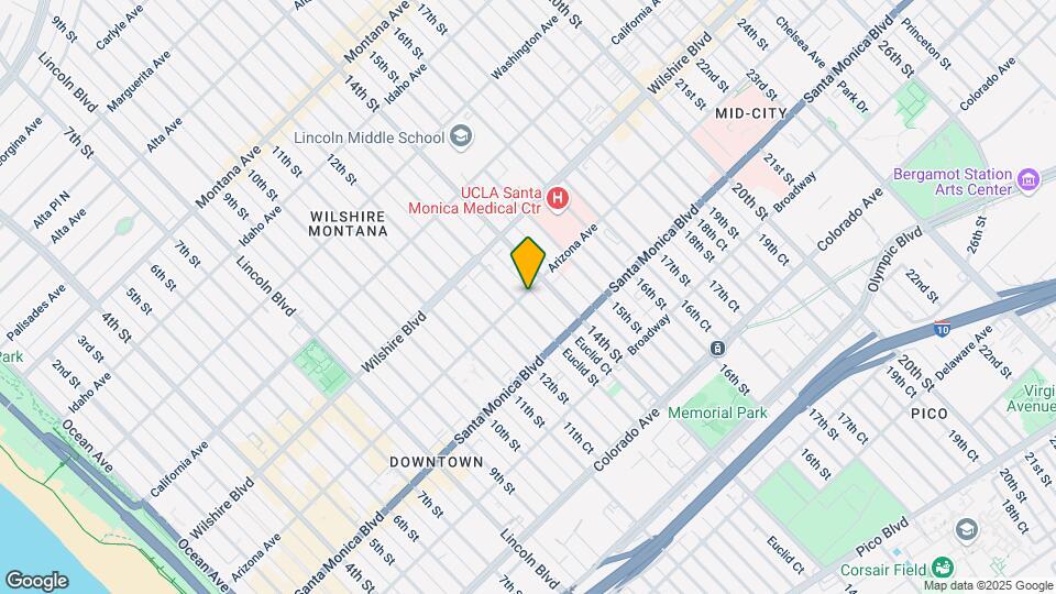 1306 Arizona Ave Map and Location Details