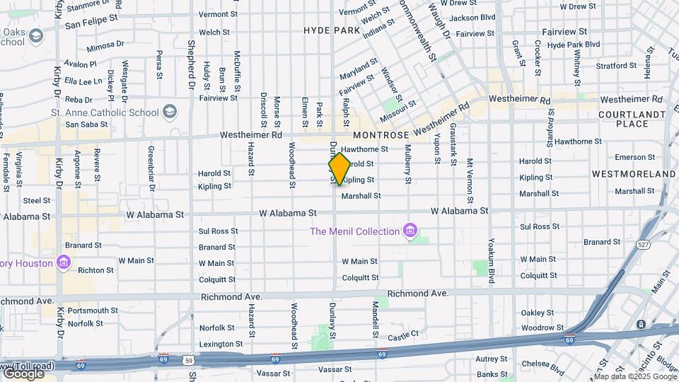 1654 Marshall St Map and Location Details