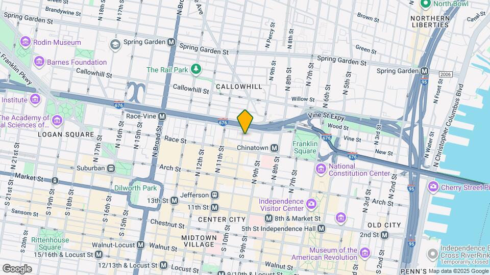 227 N 10th St Map and Location Details