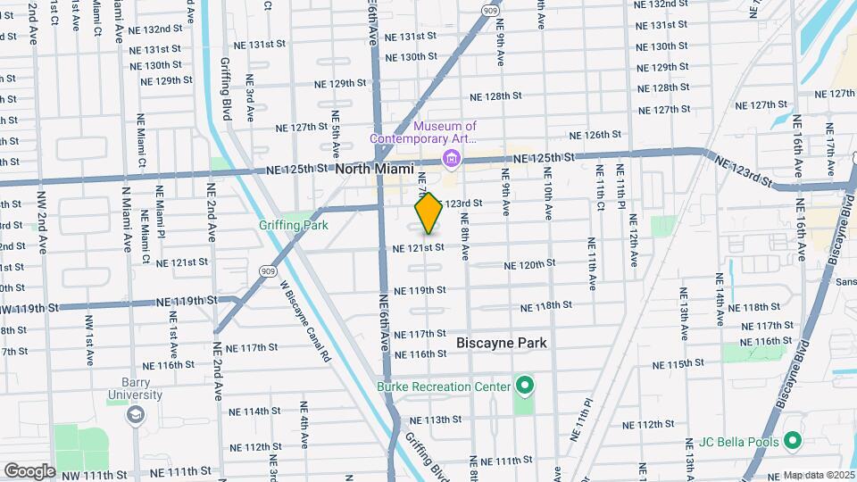 701 NE 121st St Map and Location Details
