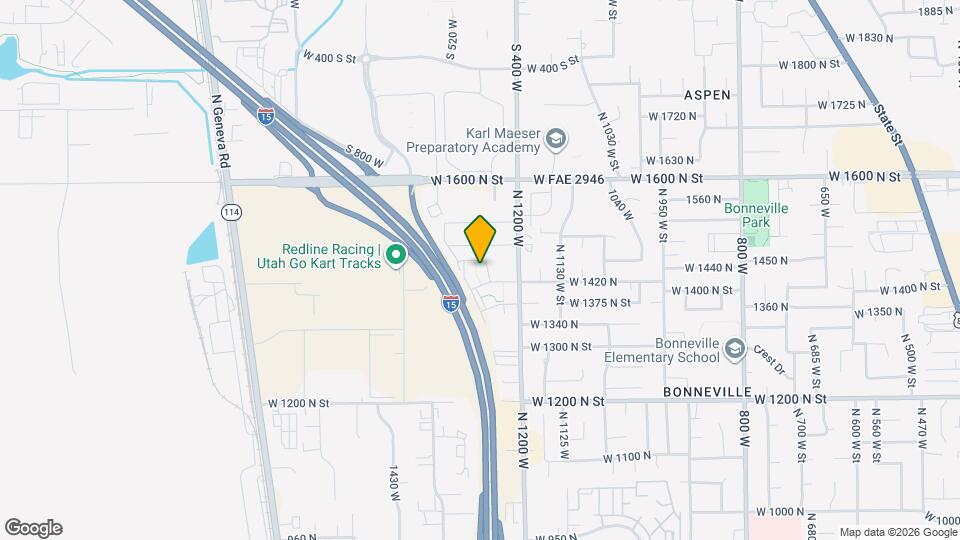 1453 N 1250 W Map and Location Details