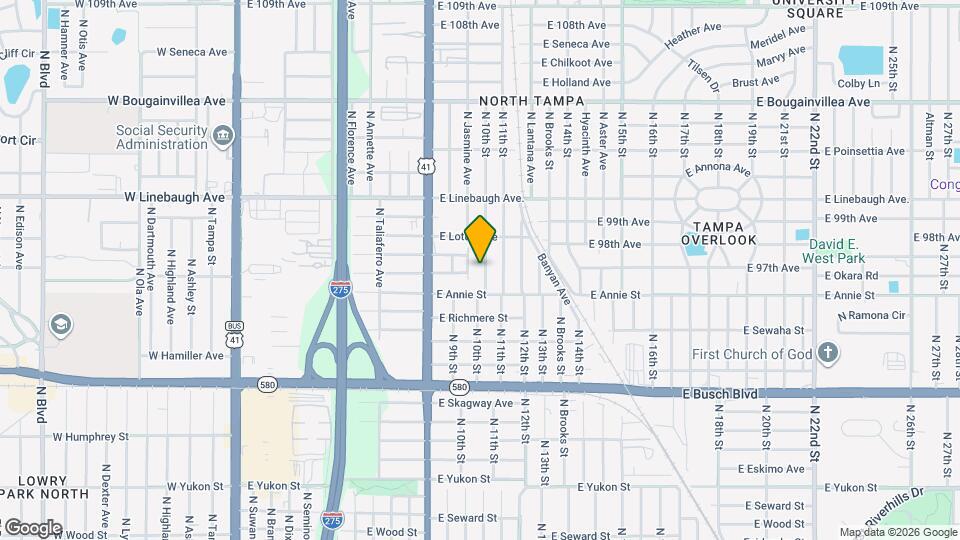 9612 N 10th St Mapa y Detalles de la Ubicación