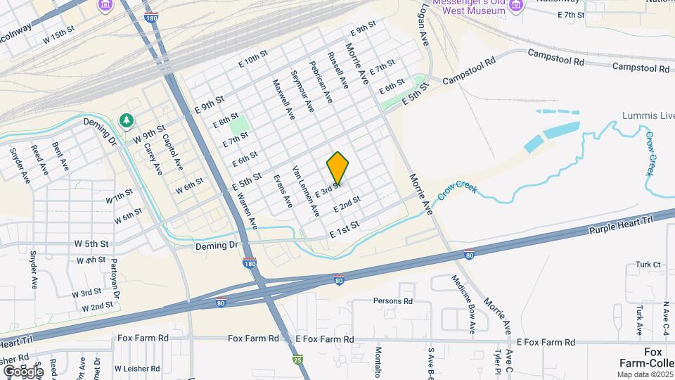 609 E 3rd St Map and Location Details