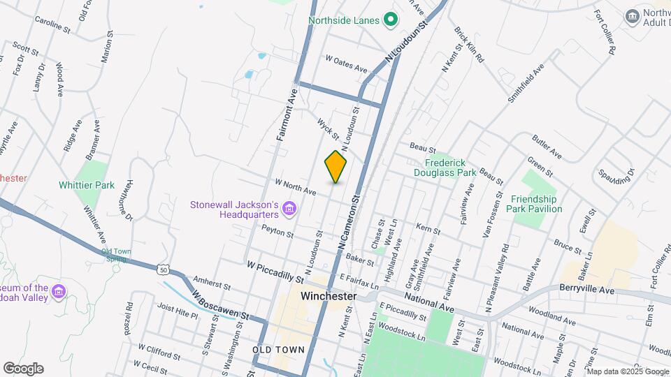 512 N Loudoun St Map and Location Details