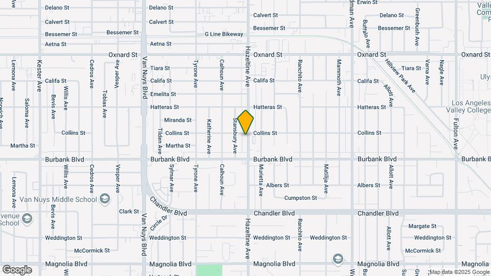 5653 Hazeltine Ave Map and Location Details