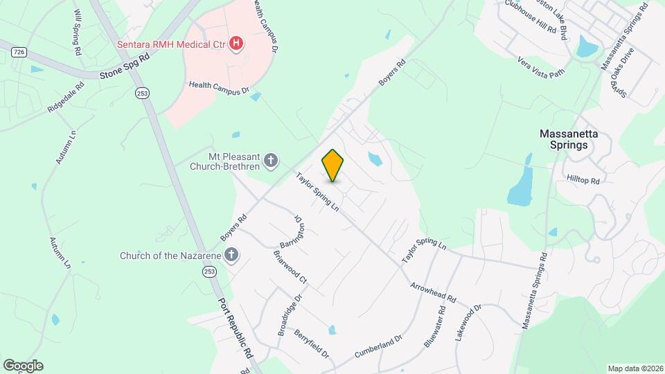 2956 Crystal Spring Ln Map and Location Details