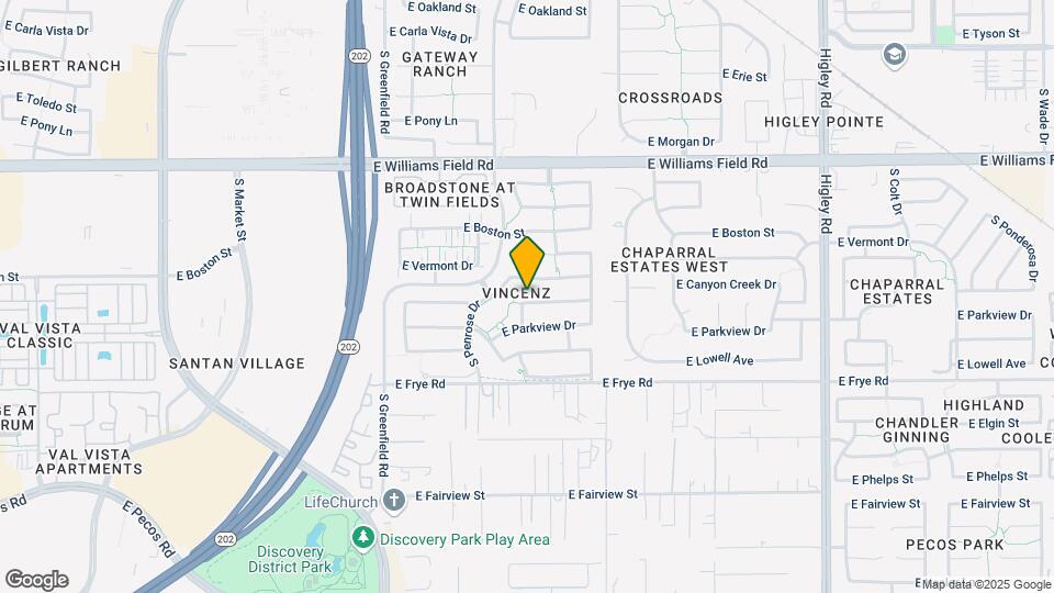 2664 E Hampton Ln Map and Location Details