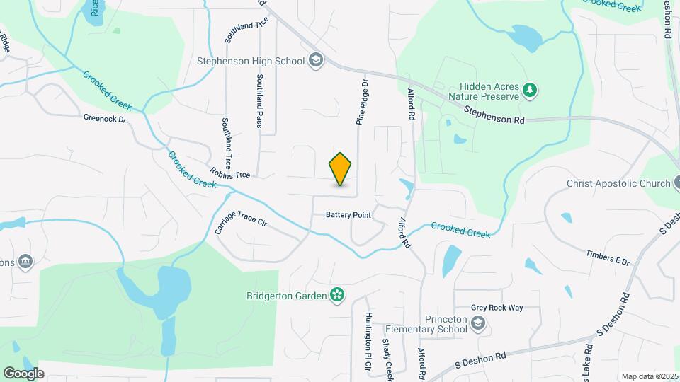 943 Pine Ridge Dr Map and Location Details