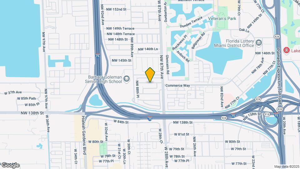 8750 NW 142nd St Map and Location Details