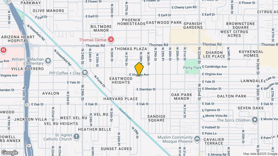 2536 N 28th St Map and Location Details