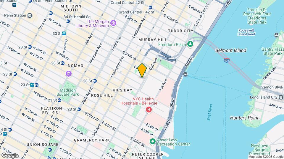 581 Second Ave Mapa y Detalles de la Ubicación