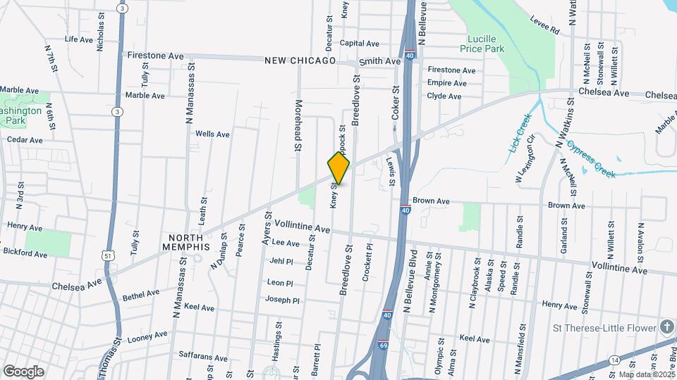 1034 Kney St Mapa y Detalles de la Ubicación