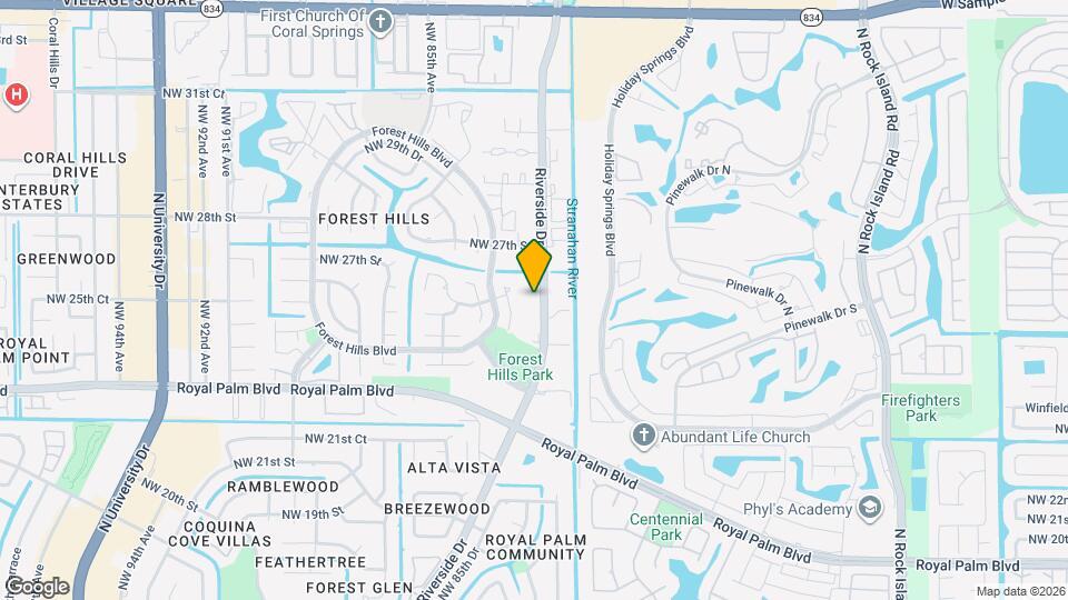 2588 Riverside Dr Mapa y Detalles de la Ubicación