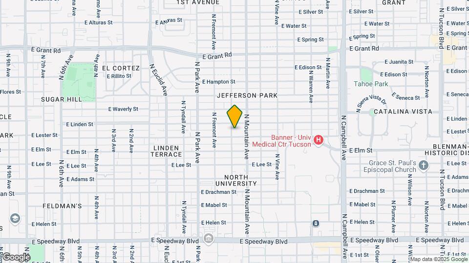 1818 N Santa Rita Ave Map and Location Details