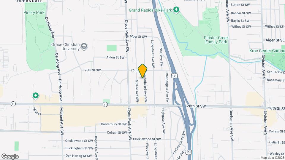 2633 Woodward Ave SW Map and Location Details