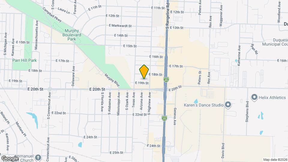 2823 E 19th St Map and Location Details