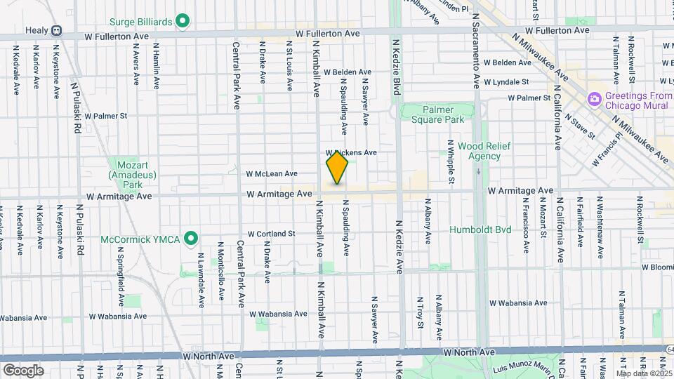 3310 W Armitage Ave, Unit 2E Map and Location Details