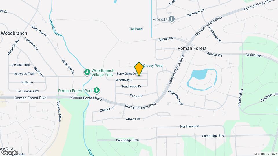 2103 Woodway Dr Map and Location Details