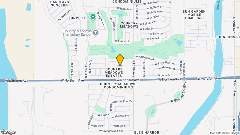 10821 W Royal Palm Rd Map and Location Details