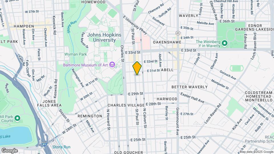3023 Saint Paul St Mapa y Detalles de la Ubicación