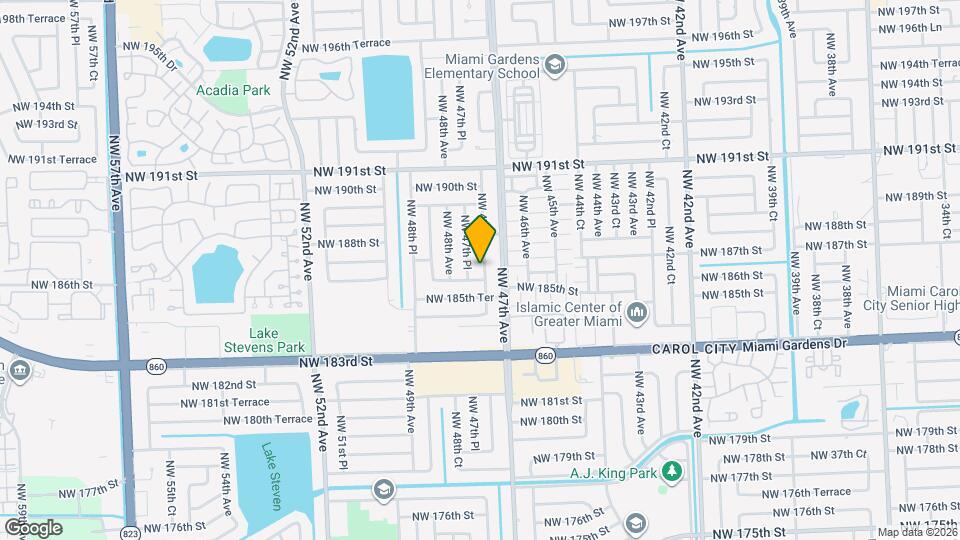 18610 NW 47th Ct Map and Location Details