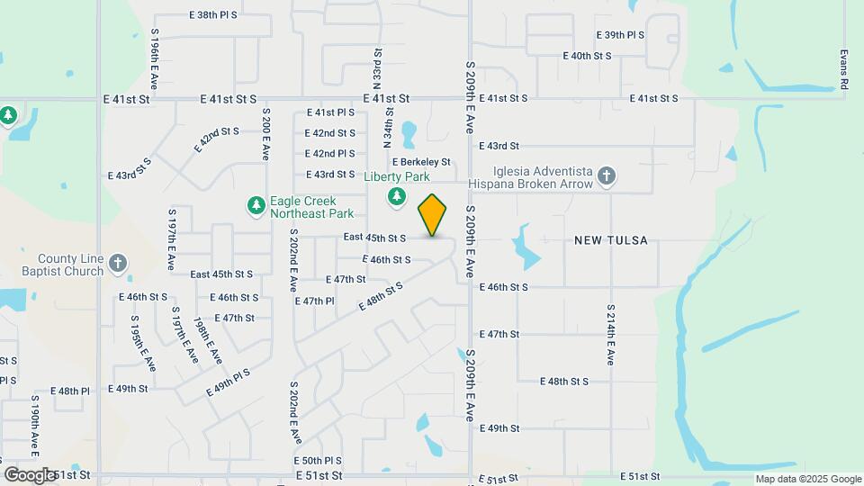 20740 East 45th St S Map and Location Details